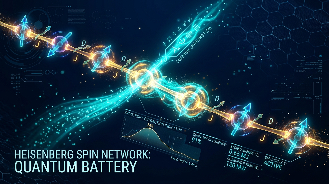 Supercharging Quantum Energy Storage: Heisenberg Spin Networks and the Dzyaloshinskii–Moriya Interaction
